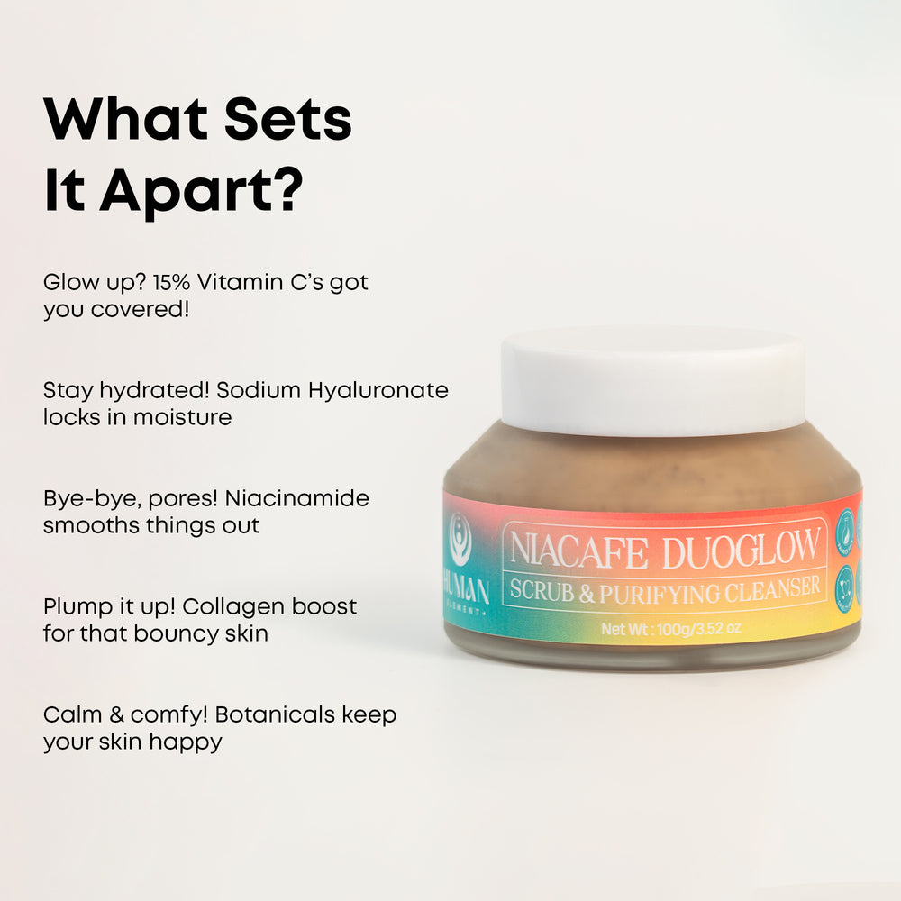 NiaCafé Duo Glow Scrub & Purifying Cleanser